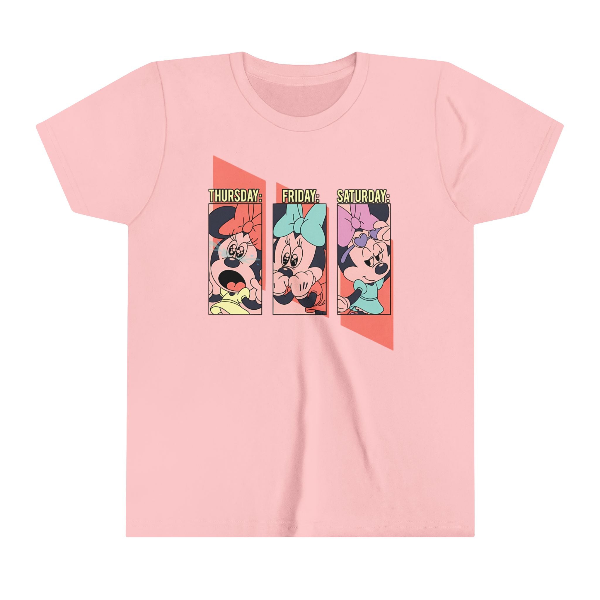 Minnie Mouse: Thursday, Friday, Saturday Kids - Youth Short Sleeve Tee