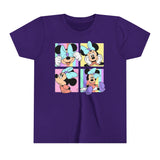 Minnie Mouse portraits emotions Kids - Youth Short Sleeve Tee