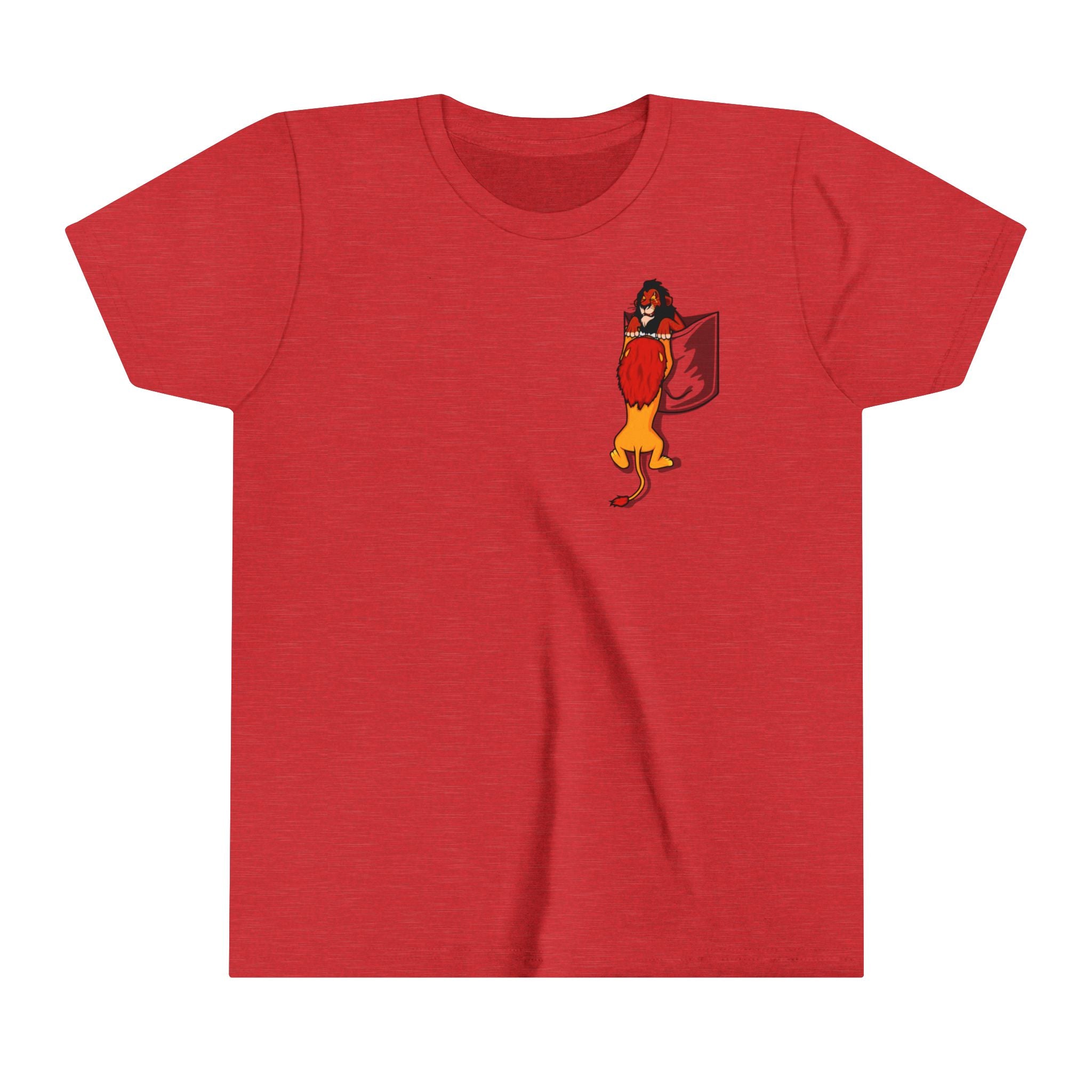 Lion King: Scar and Mufasa pocket Kids - Youth Short Sleeve Tee