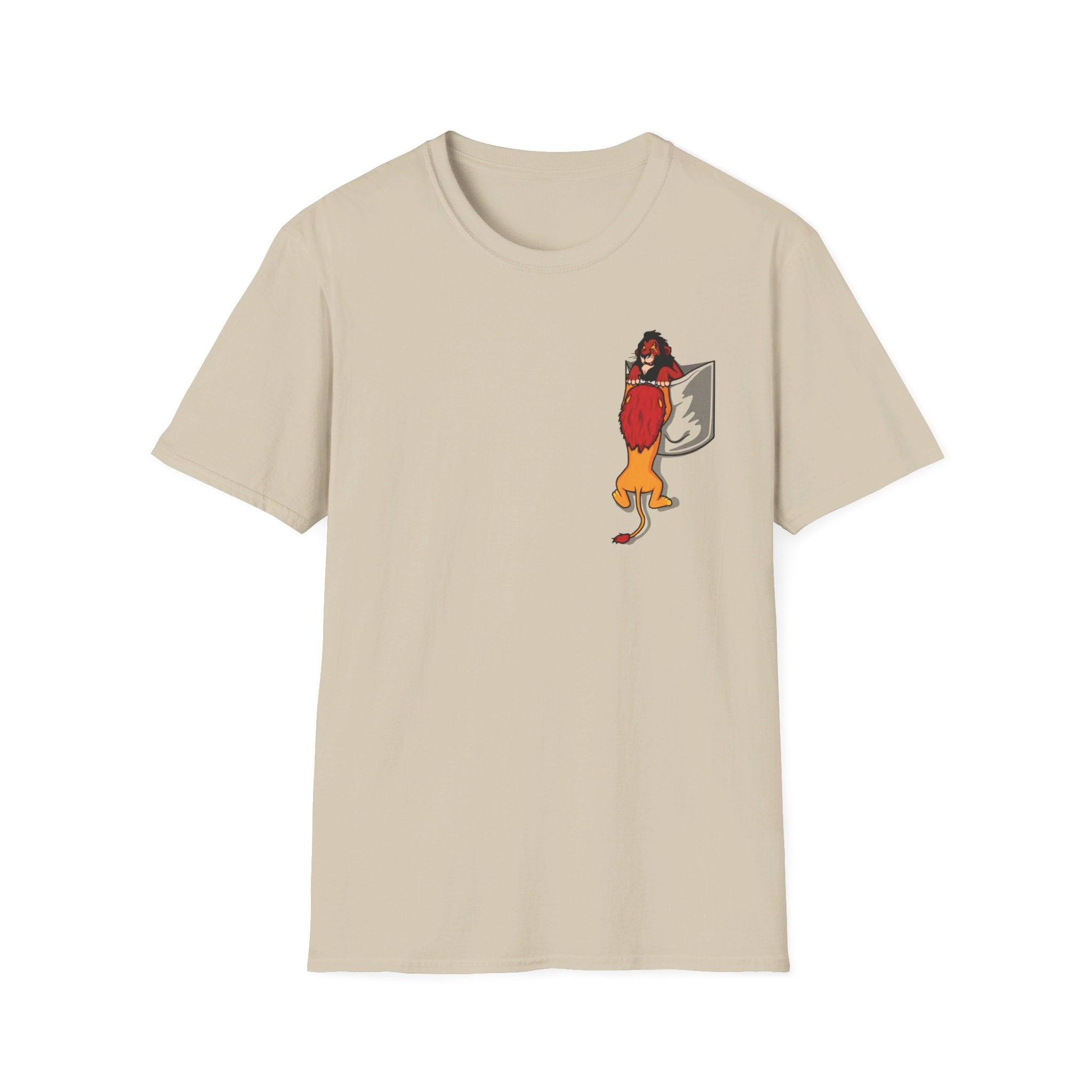 Lion King: Scar and Mufasa in a pocket - Softstyle T-Shirt