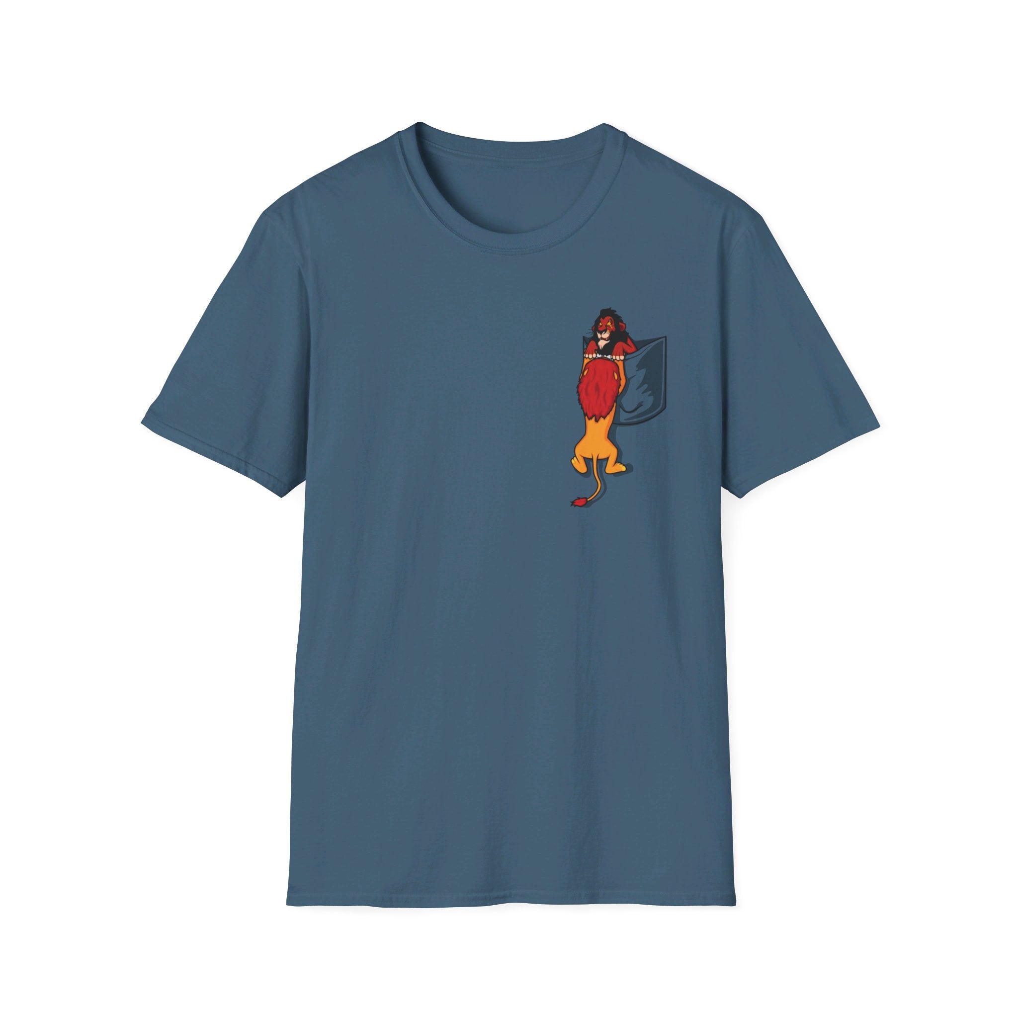 Lion King: Scar and Mufasa in a pocket - Softstyle T-Shirt