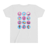 Gabby's Dollhouse backside Kids - Double T-Shirt Youth Short Sleeve Tee