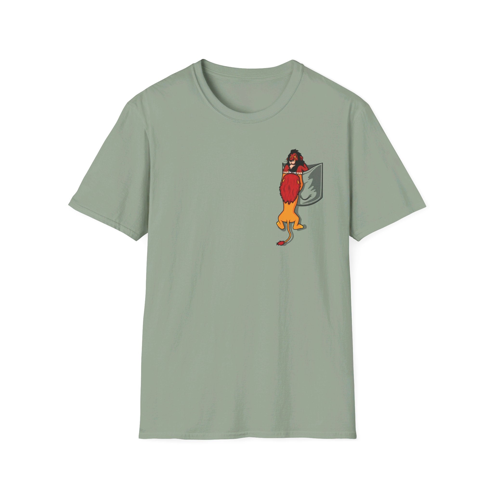 Lion King: Scar and Mufasa in a pocket - Softstyle T-Shirt