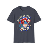 USA Party in the USA: Miley Cyrus lyrics - Softstyle T-Shirt