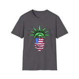 USA Statue of Liberty urban thug style - Softstyle T-Shirt