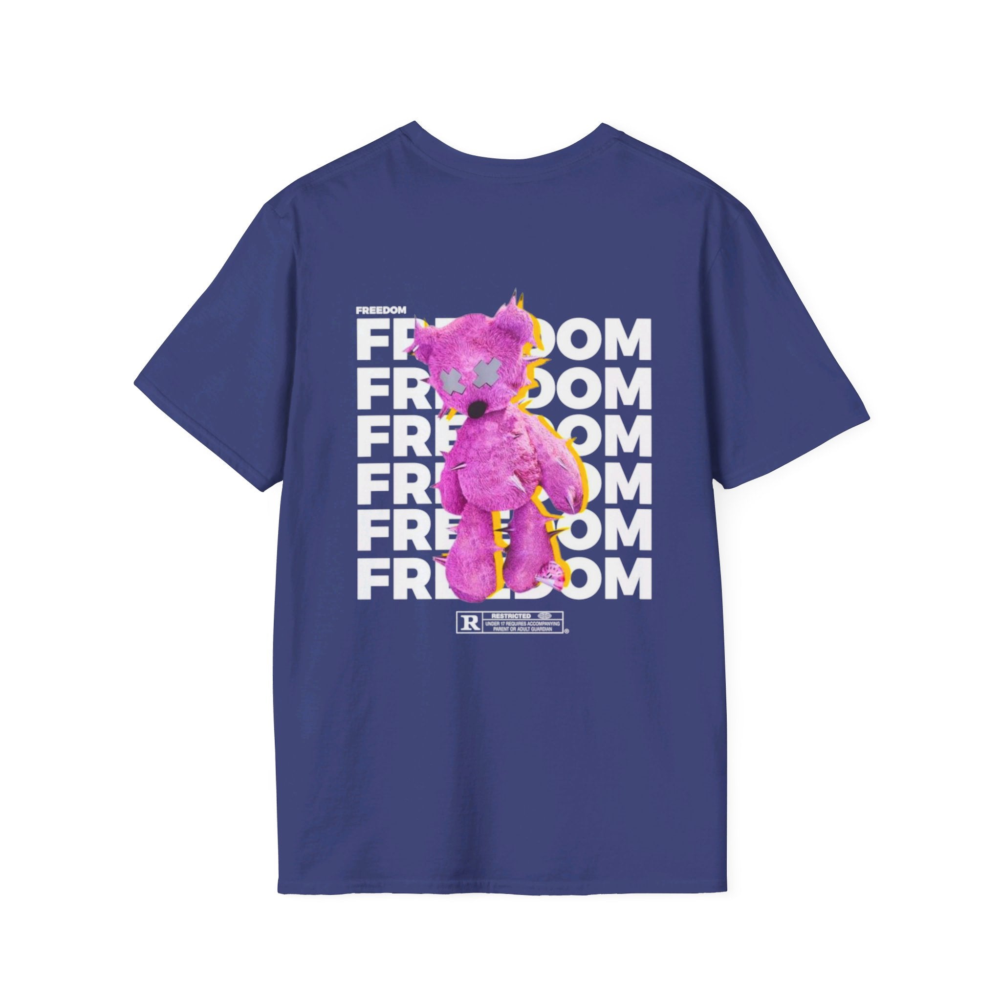 Freedom Bear backside - Softstyle T-Shirt