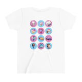 Gabby's Dollhouse backside Kids - Double T-Shirt Youth Short Sleeve Tee