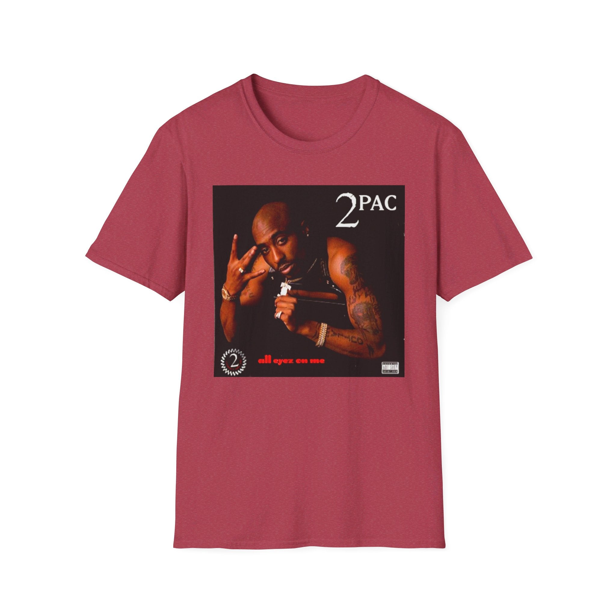 Tupac All Eyez On me album cover - Softstyle T-Shirt