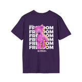 Freedom Bear backside - Softstyle T-Shirt