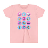 Gabby's Dollhouse circles - Youth Short Sleeve Tee