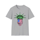 USA Statue of Liberty urban thug style - Softstyle T-Shirt