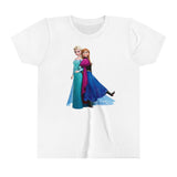 Frozen Elsa and Anna Kids - Youth Short Sleeve Tee