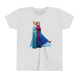 Frozen Elsa and Anna Kids - Youth Short Sleeve Tee