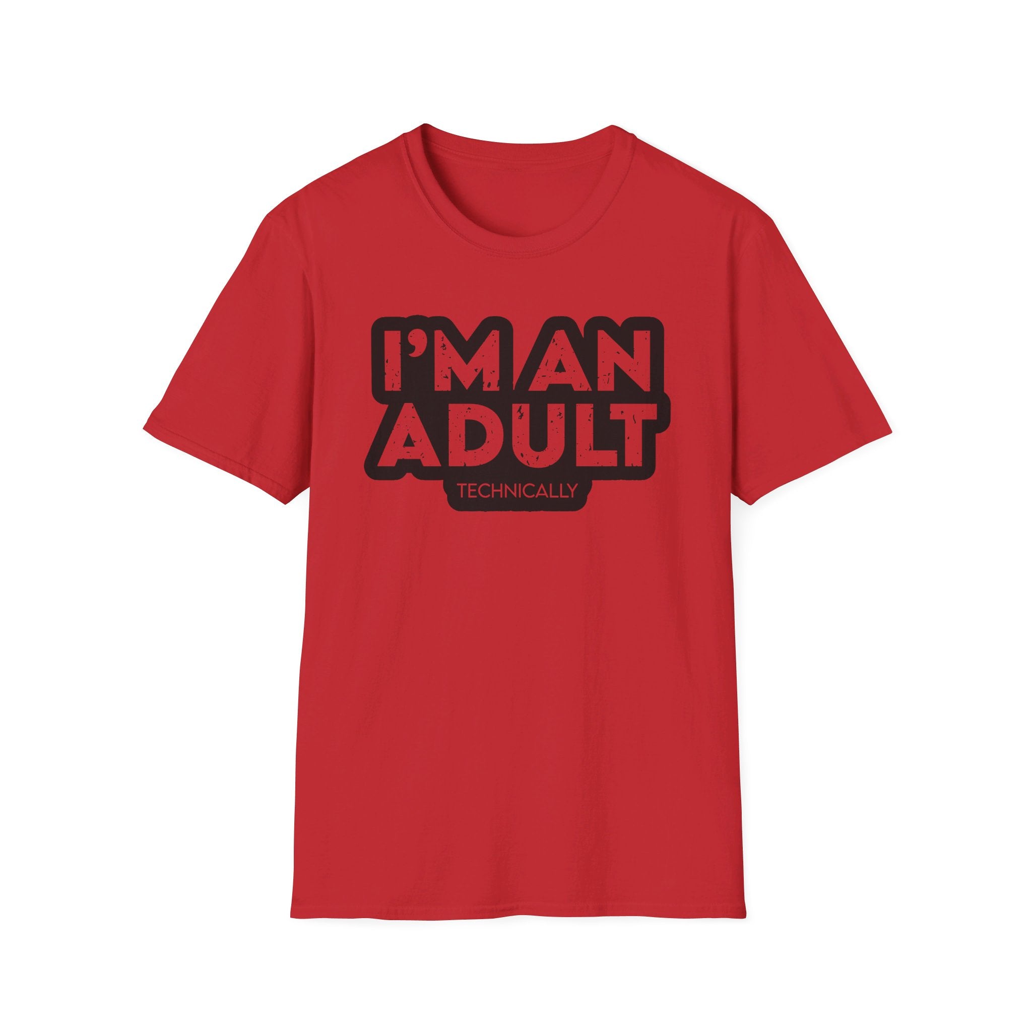 I'm an adult technically - Softstyle T-Shirt