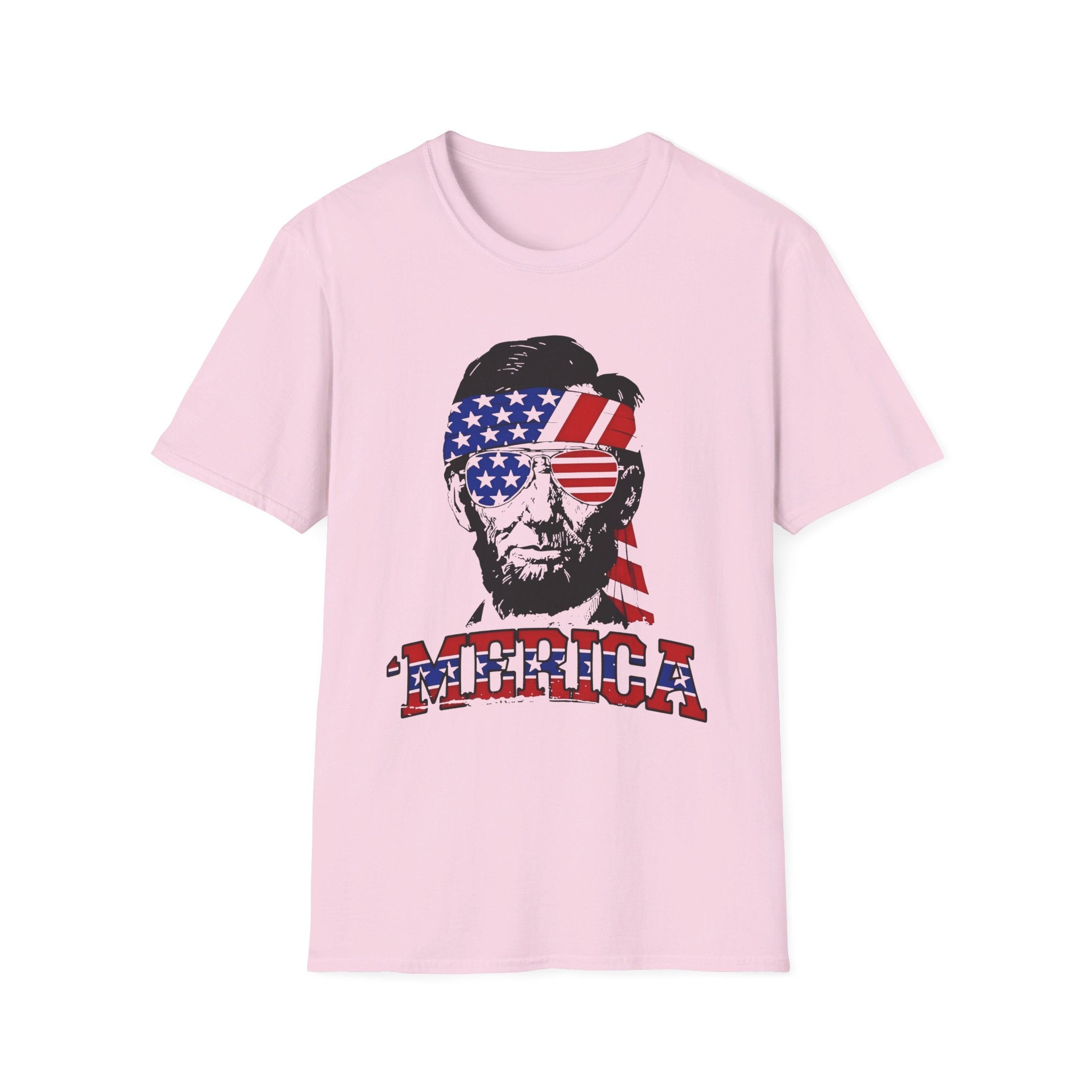 USA "Merica" Abraham Lincoln - Softstyle T-Shirt