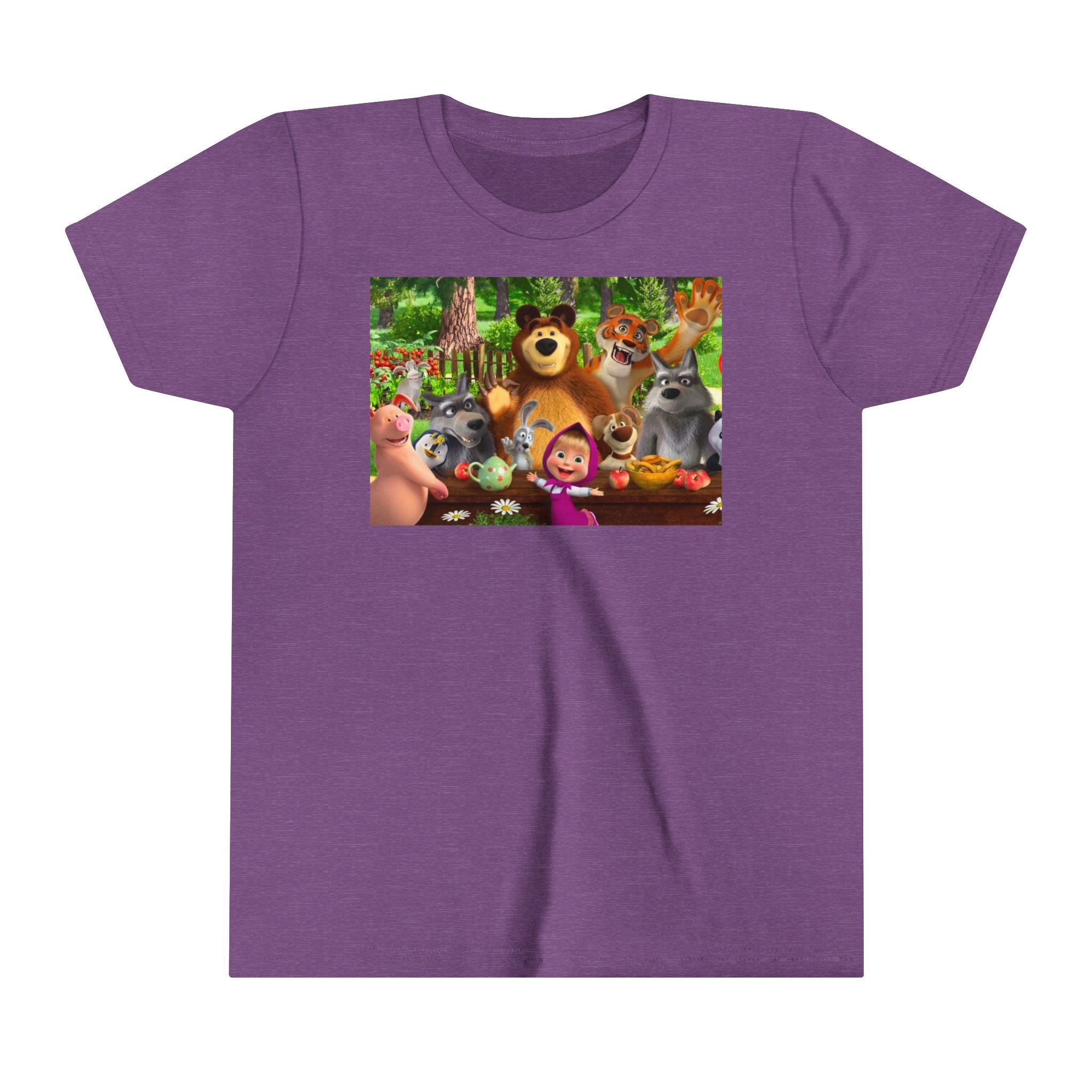 Masha and the bear photograph Kids - Youth Short Sleeve Tee