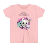 Gabby's Dollhouse backside Kids - Double T-Shirt Youth Short Sleeve Tee