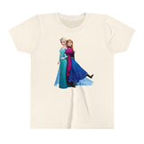 Frozen Elsa and Anna Kids - Youth Short Sleeve Tee