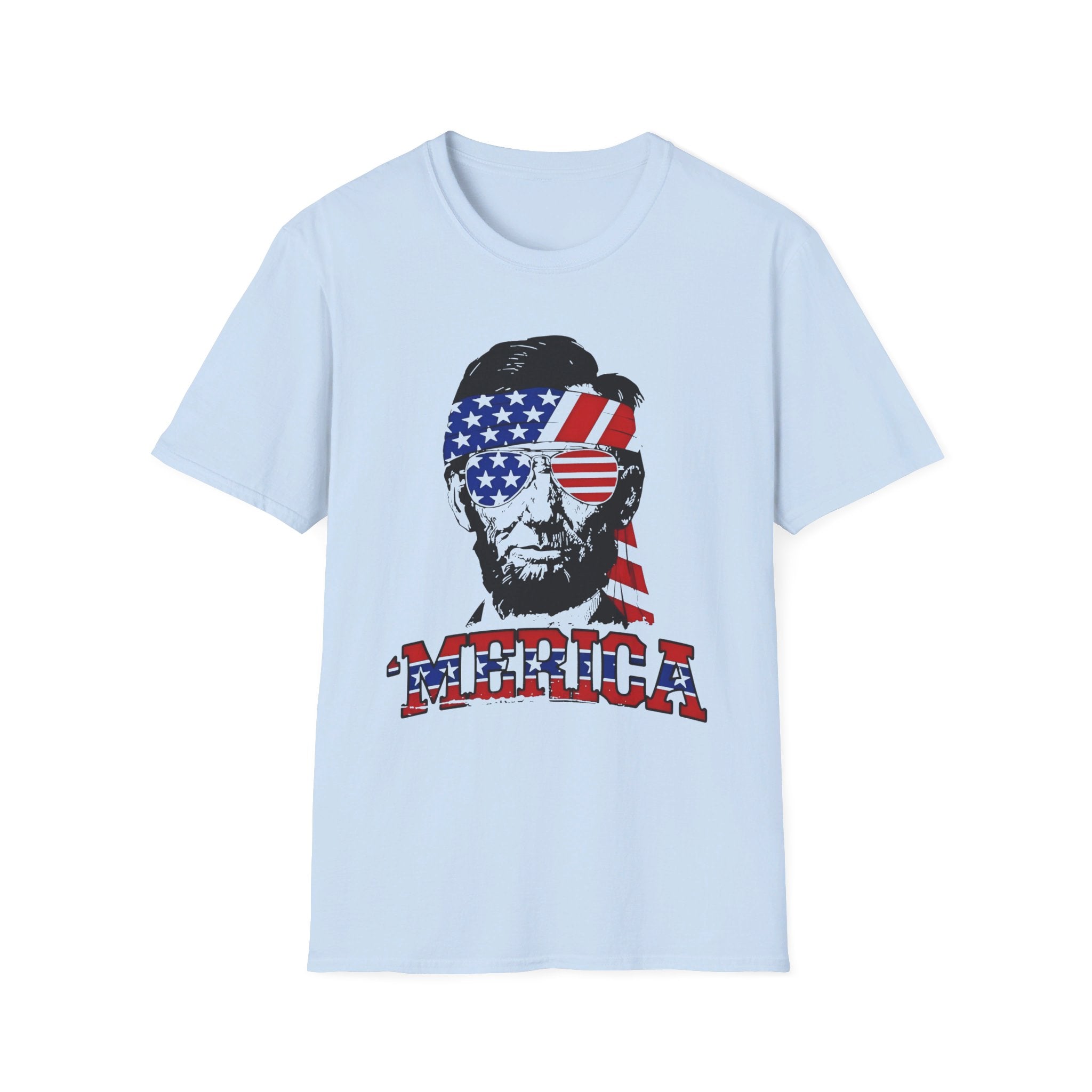 USA "Merica" Abraham Lincoln - Softstyle T-Shirt