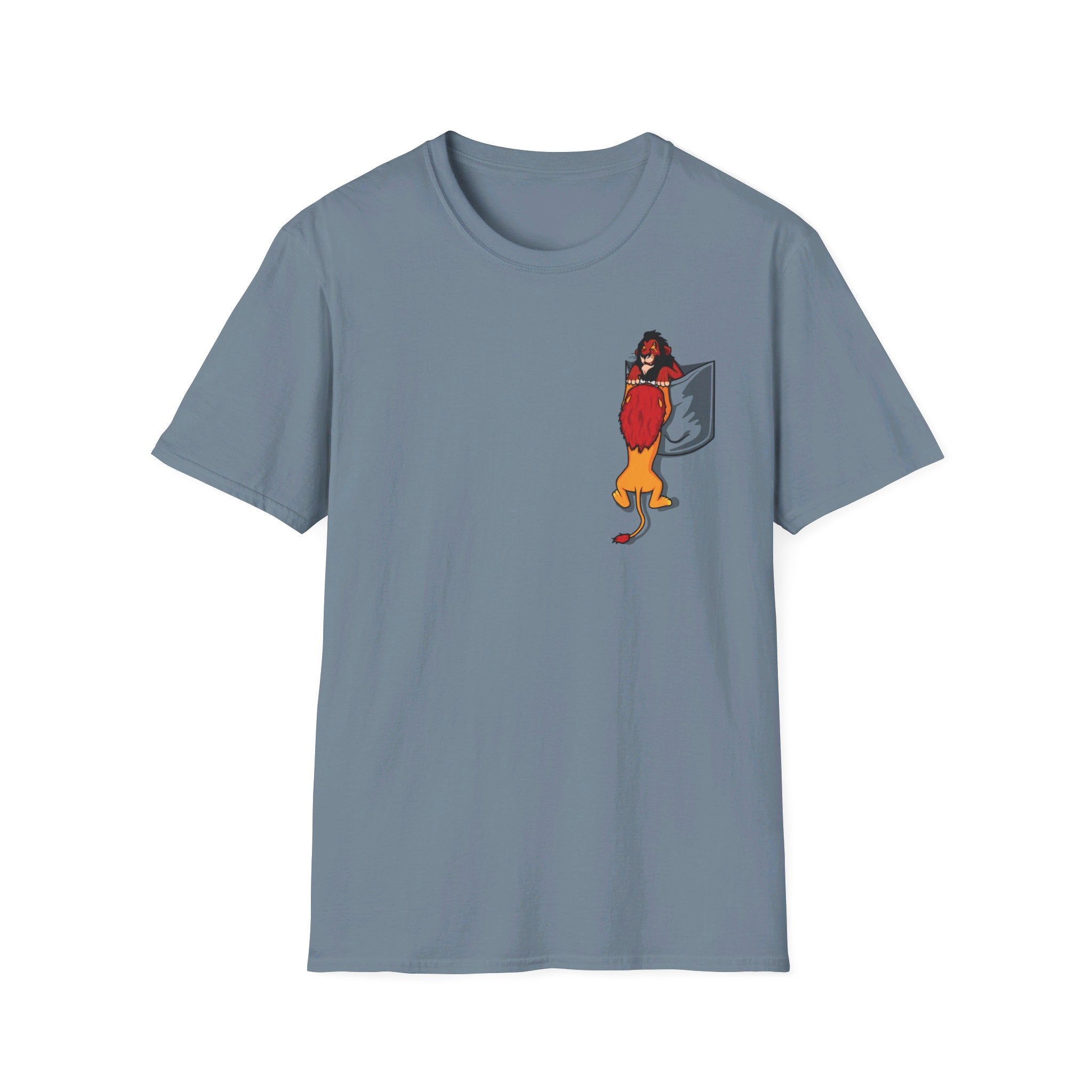 Lion King: Scar and Mufasa in a pocket - Softstyle T-Shirt