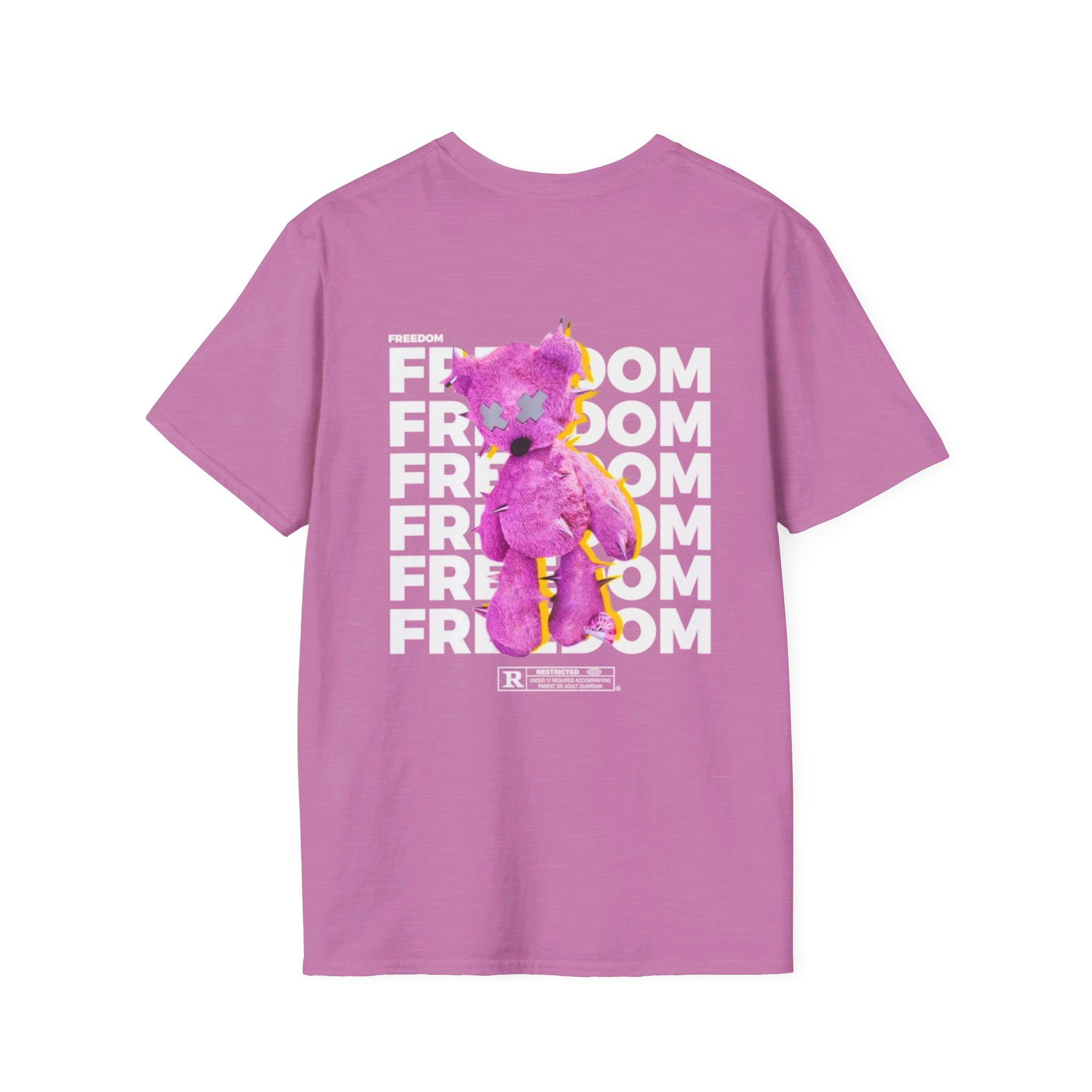 Freedom Bear backside - Softstyle T-Shirt