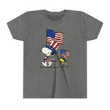 USA Snoopy Patriot Kids - Youth Short Sleeve Tee