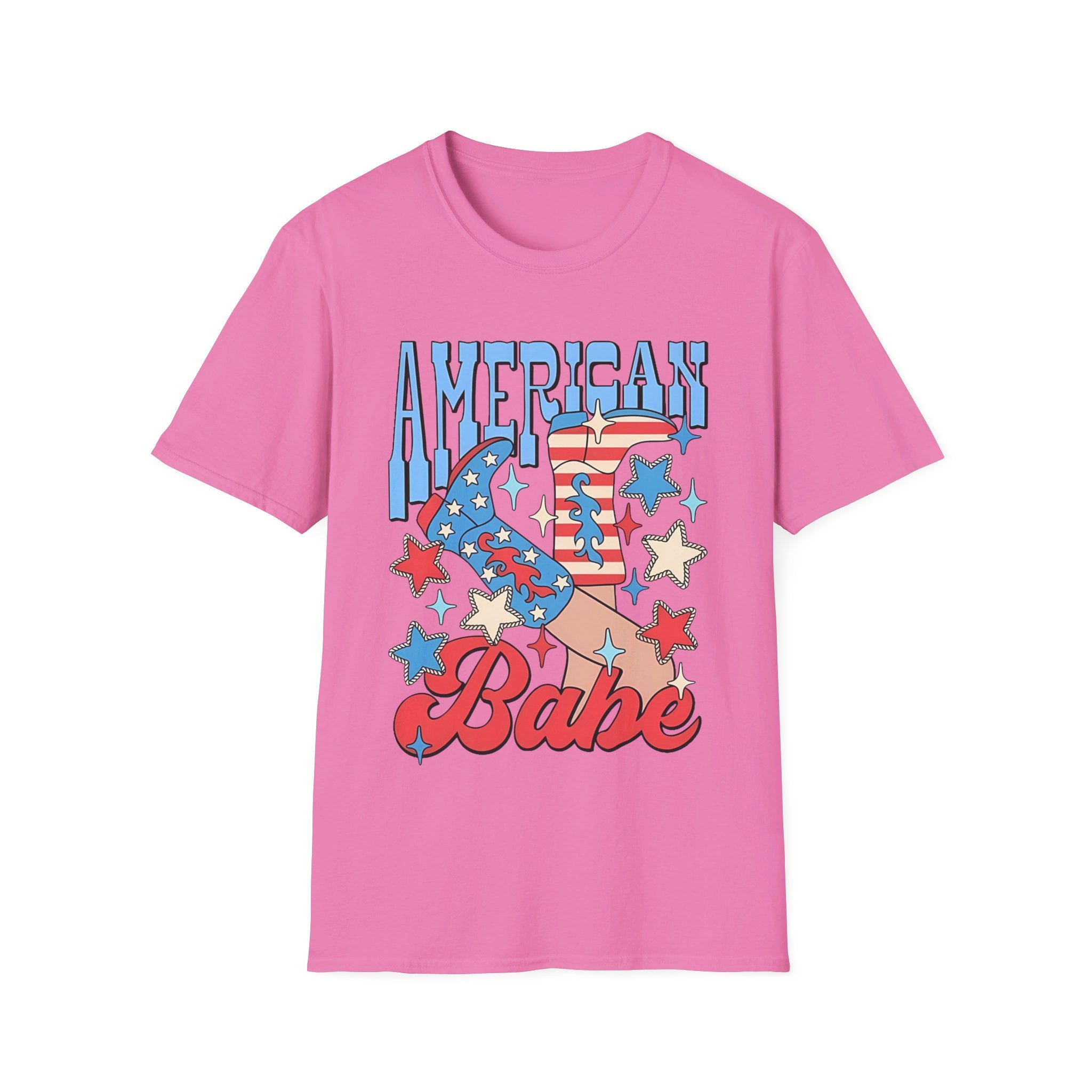 USA American babe - Softstyle T-Shirt