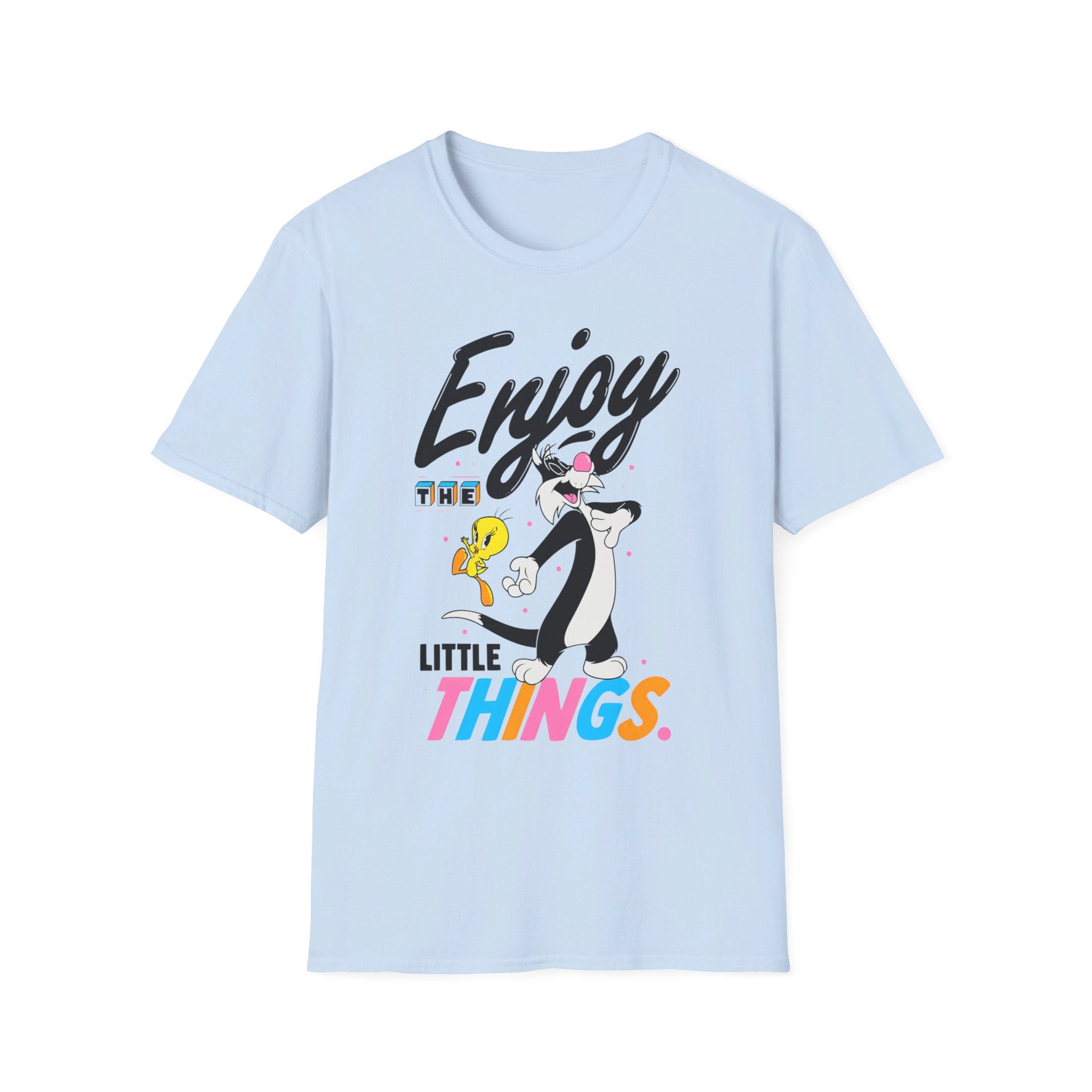 Tweety Bird and Sylvester "Enjoy the little things." - Softstyle T-Shirt