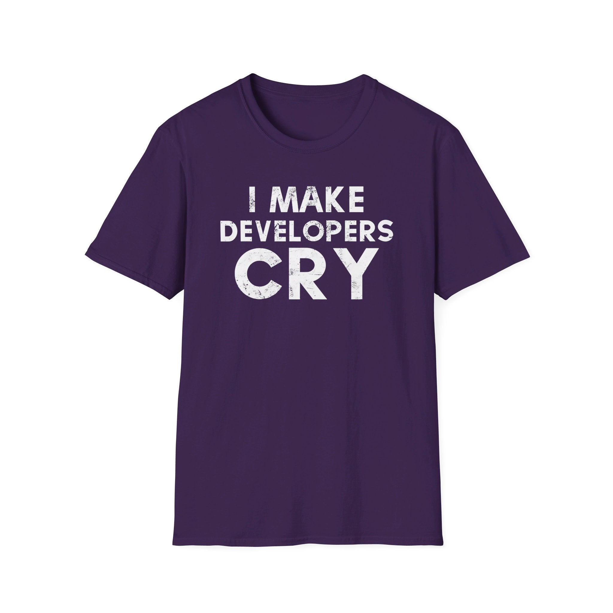 I make developers cry - Softstyle T-Shirt