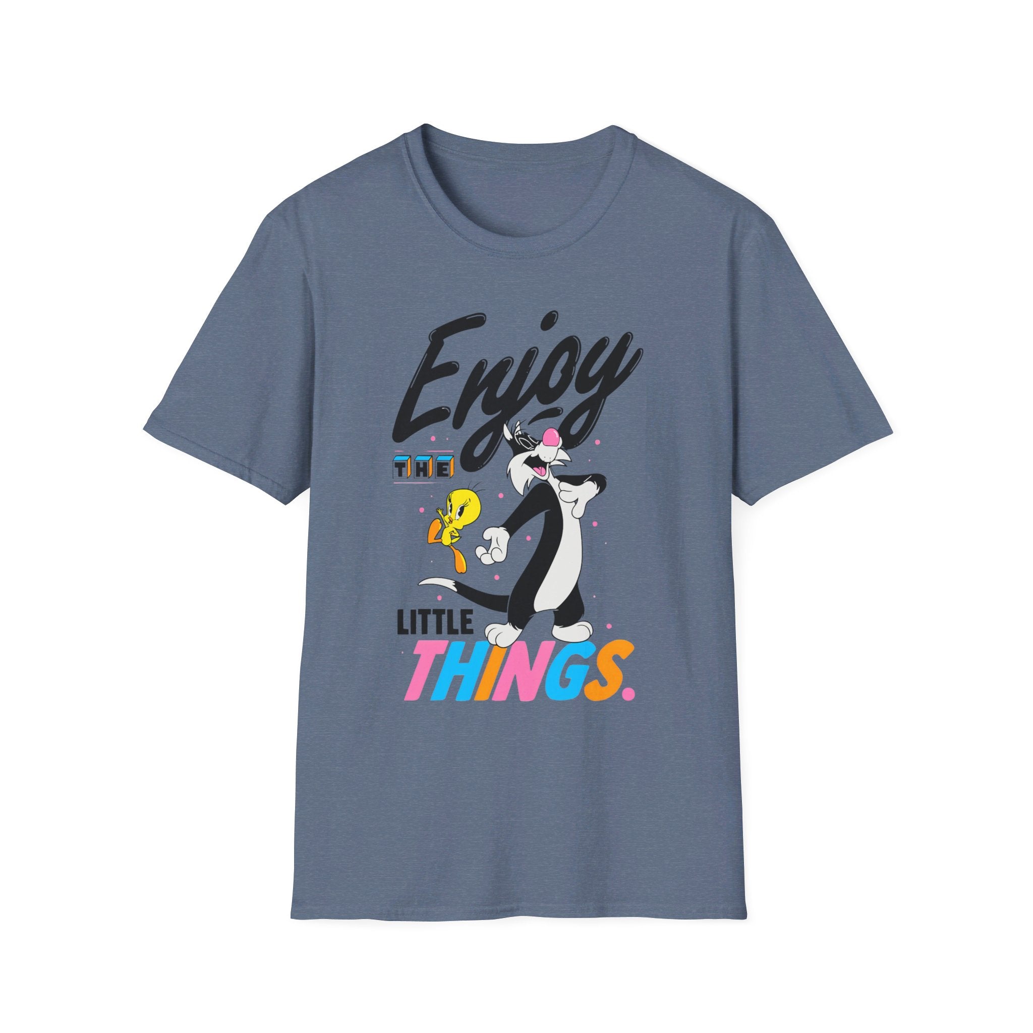 Tweety Bird and Sylvester "Enjoy the little things." - Softstyle T-Shirt