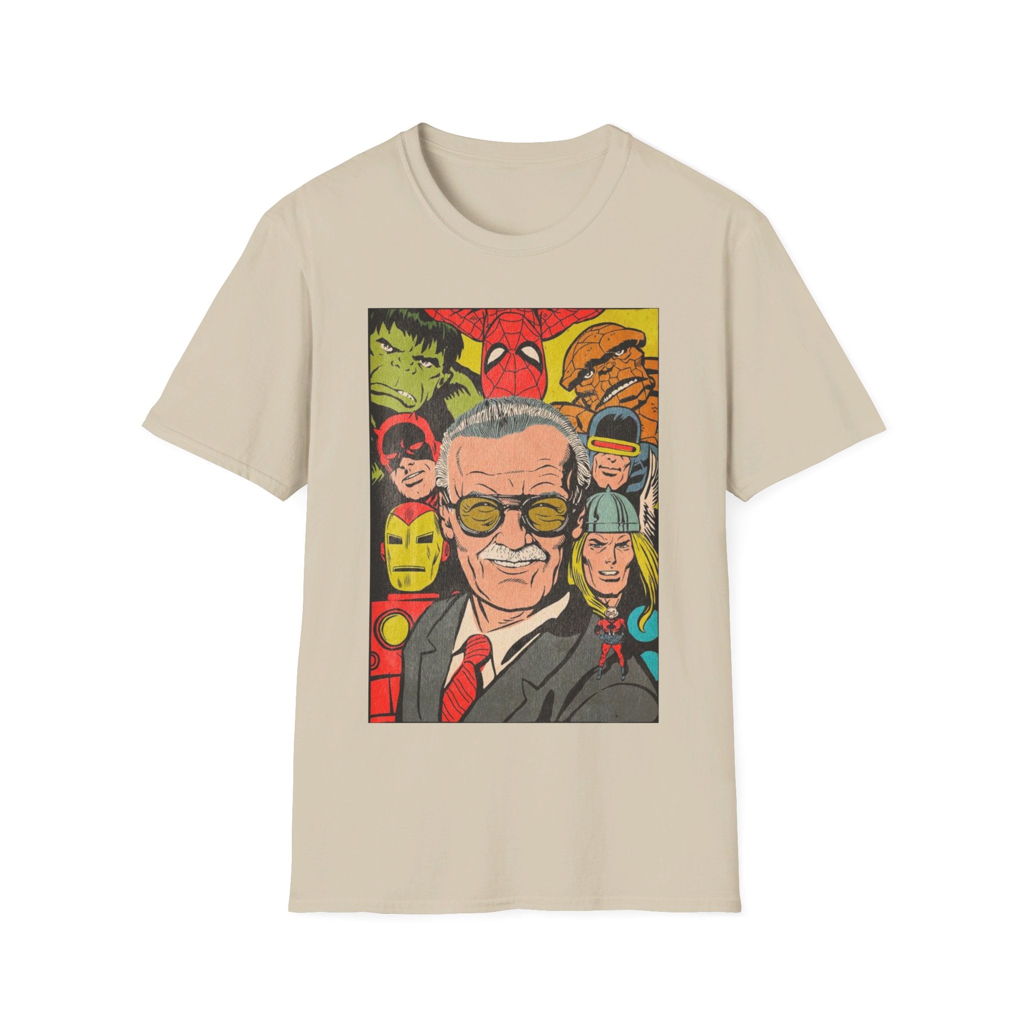 Marvel Stan Lee and characters - Softstyle T-Shirt