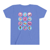 Gabby's Dollhouse backside Kids - Double T-Shirt Youth Short Sleeve Tee