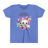 Gabby's Dollhouse backside Kids - Double T-Shirt Youth Short Sleeve Tee