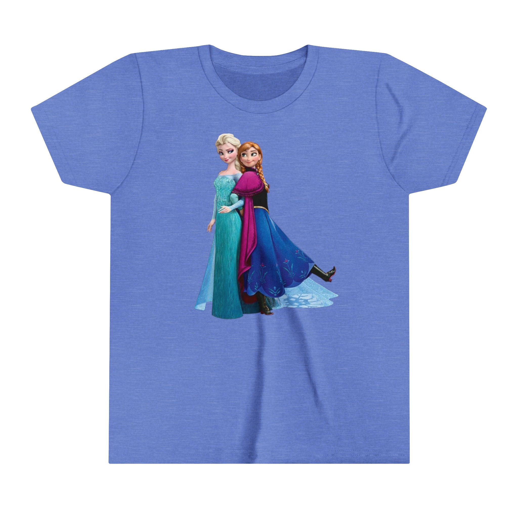 Frozen Elsa and Anna Kids - Youth Short Sleeve Tee