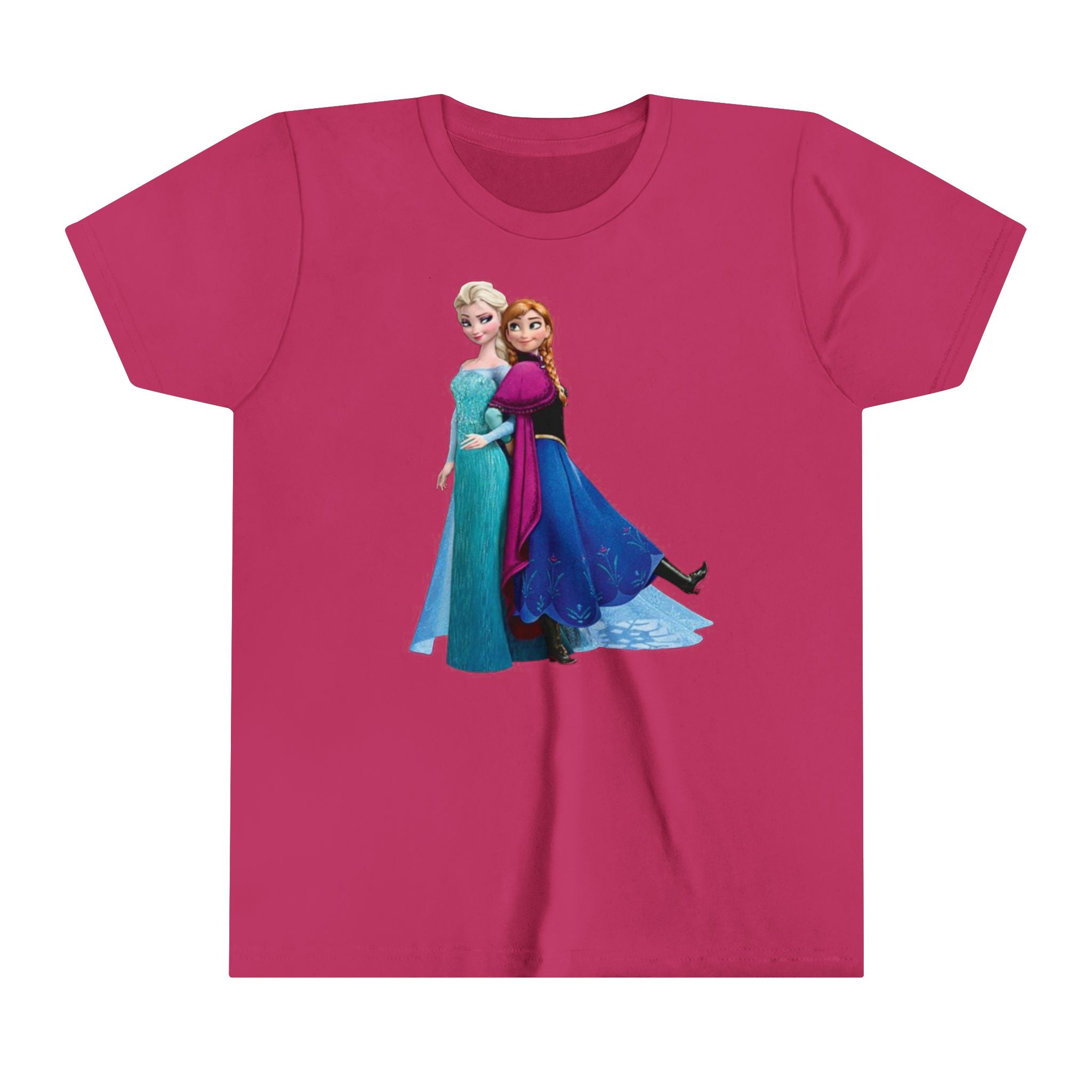 Frozen Elsa and Anna Kids - Youth Short Sleeve Tee