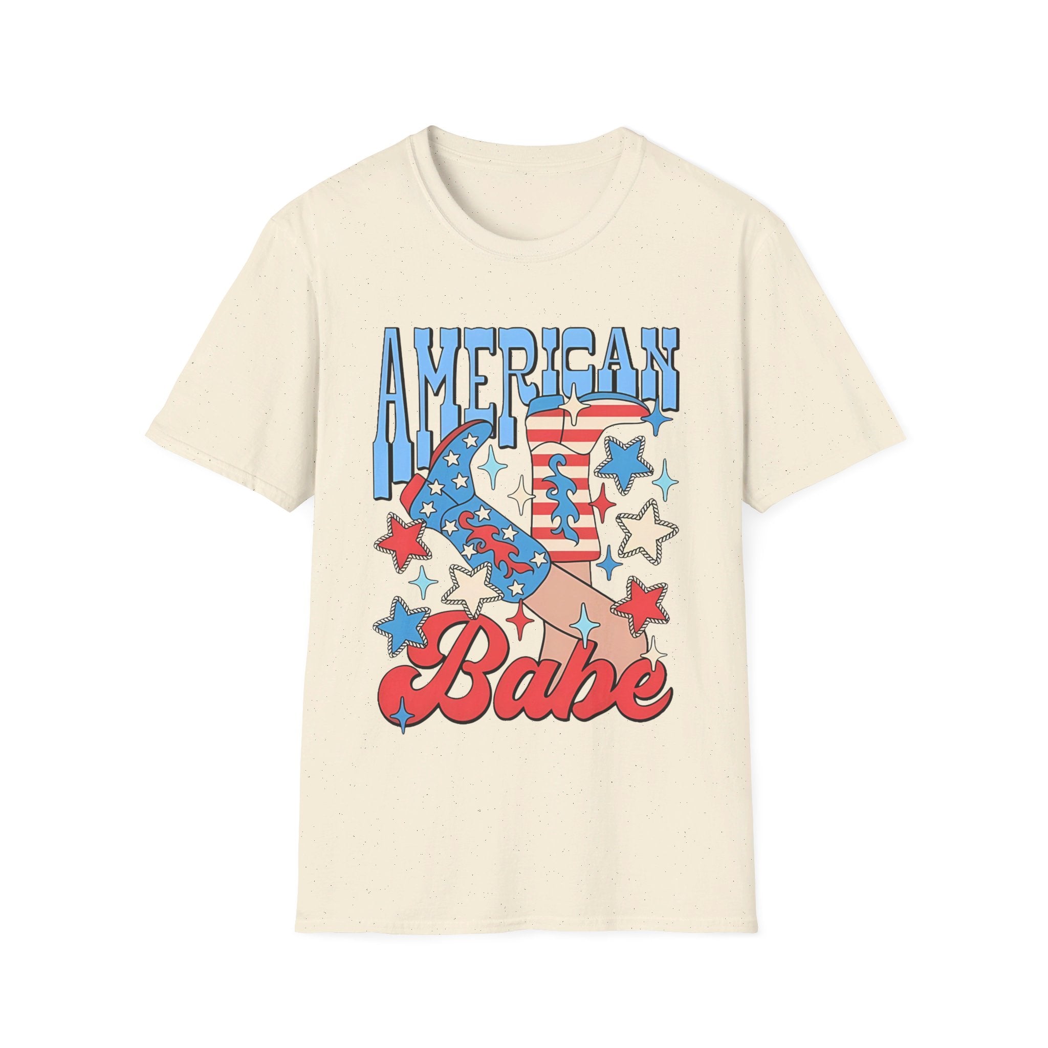 USA American babe - Softstyle T-Shirt