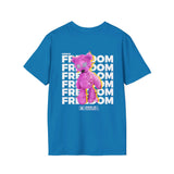 Freedom Bear backside - Softstyle T-Shirt