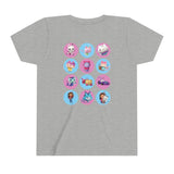 Gabby's Dollhouse backside Kids - Double T-Shirt Youth Short Sleeve Tee