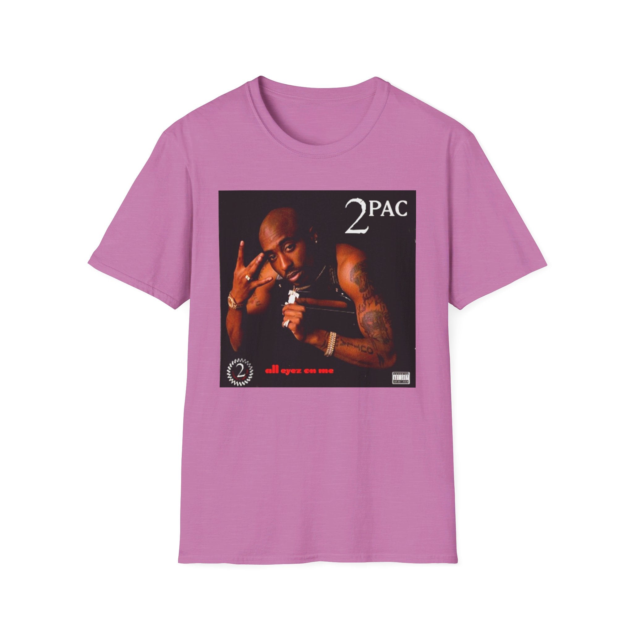 Tupac All Eyez On me album cover - Softstyle T-Shirt