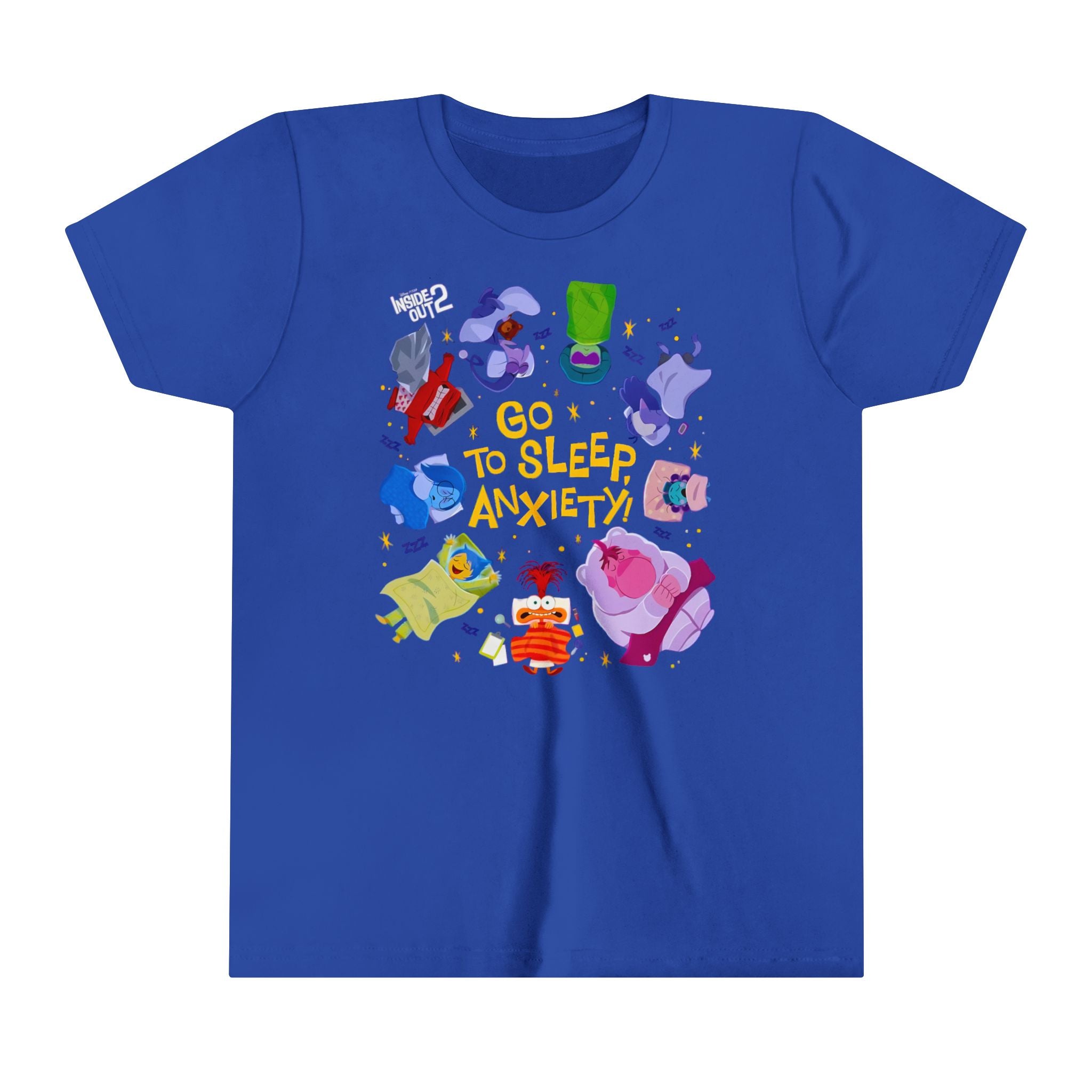 Inside Out: Go to sleep, Anxiety! Kids - Youth Short Sleeve Tee