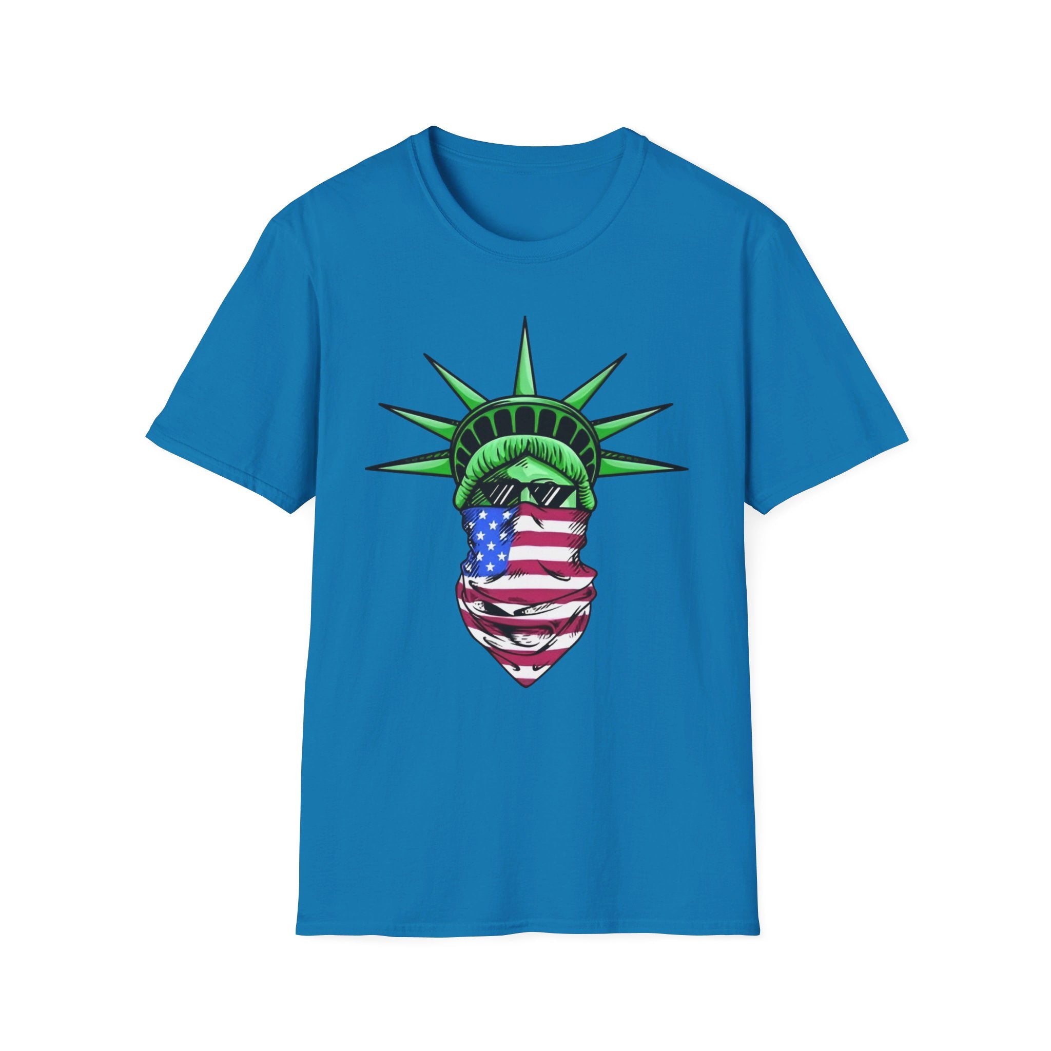 USA Statue of Liberty urban thug style - Softstyle T-Shirt