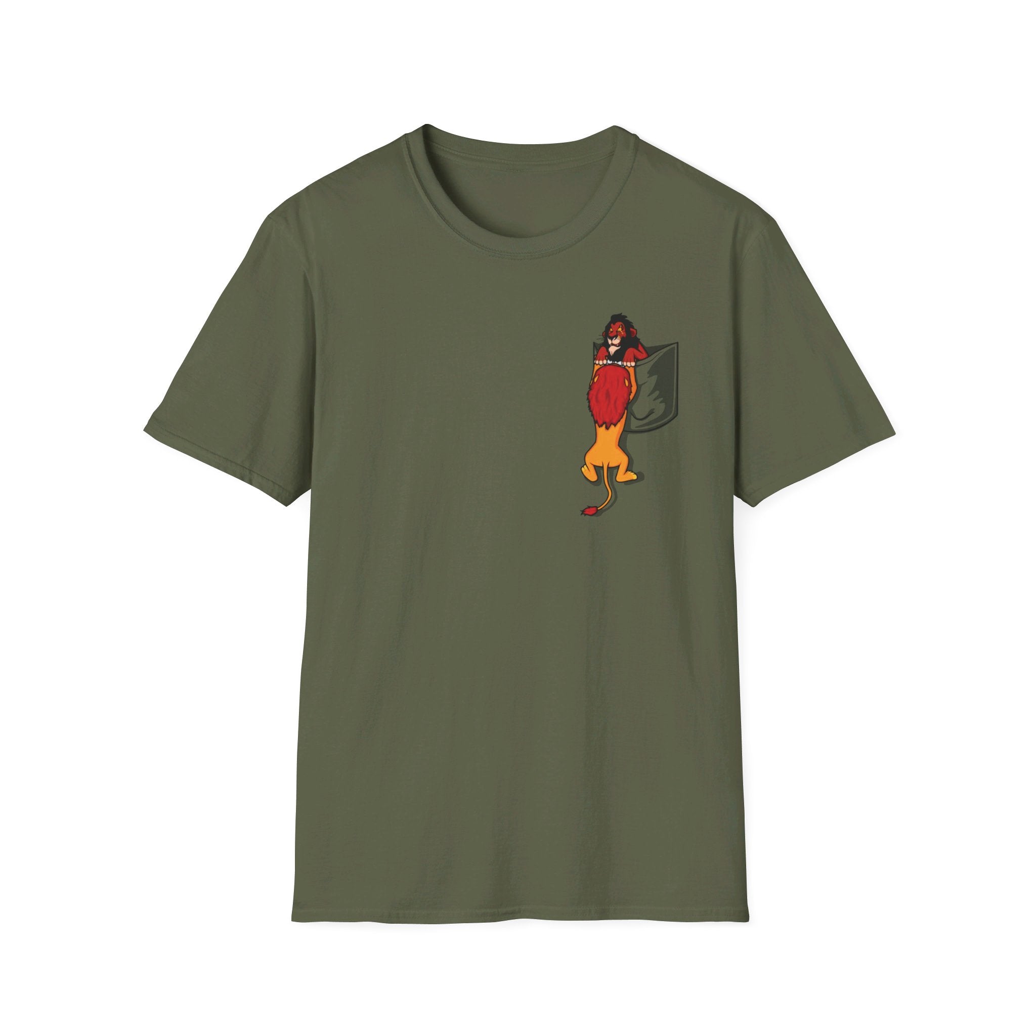 Lion King: Scar and Mufasa in a pocket - Softstyle T-Shirt