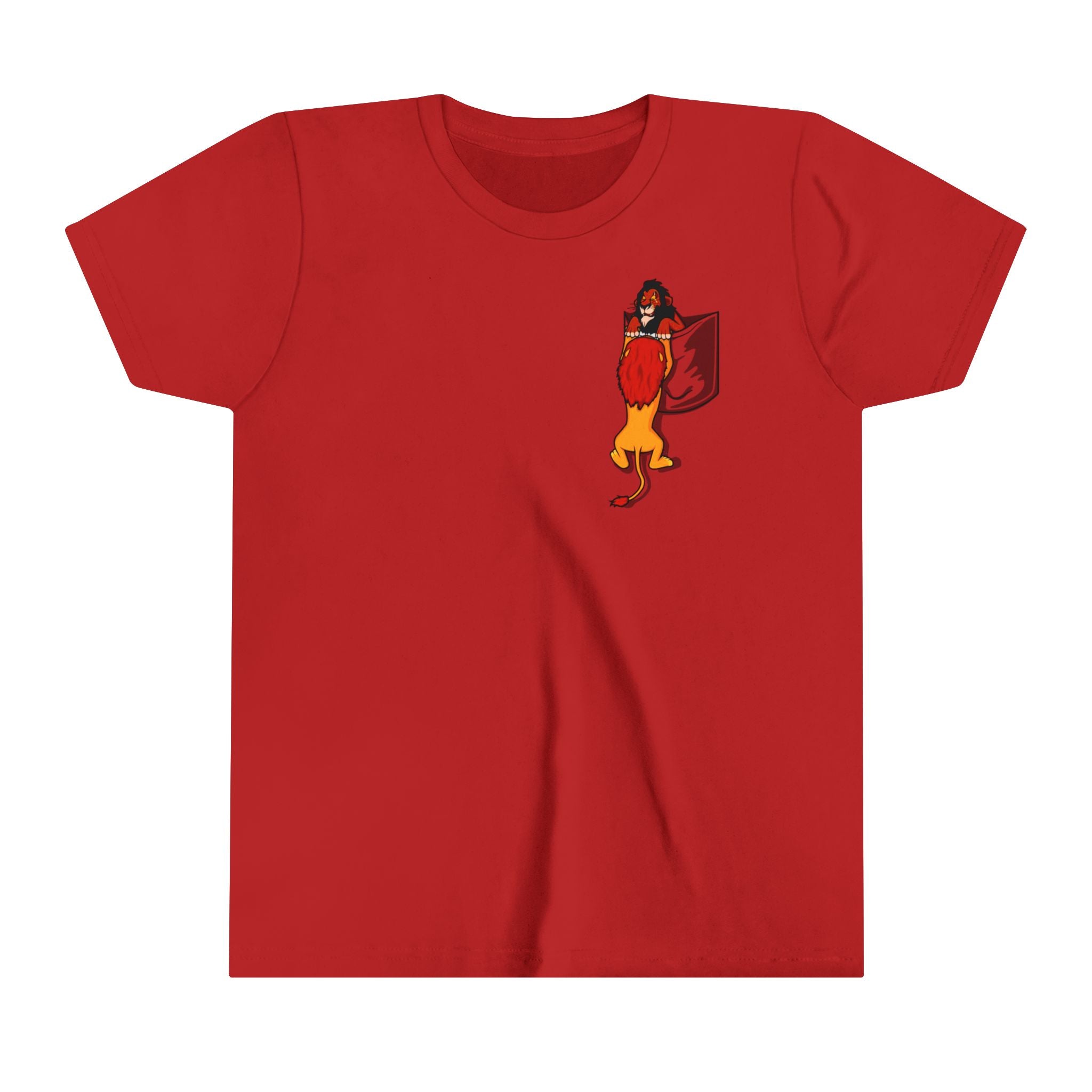 Lion King: Scar and Mufasa pocket Kids - Youth Short Sleeve Tee