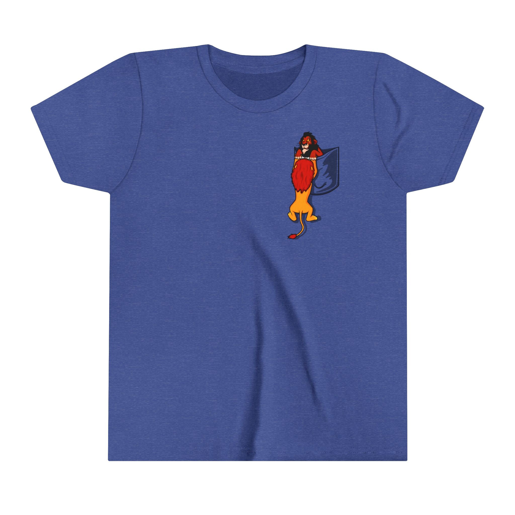 Lion King: Scar and Mufasa pocket Kids - Youth Short Sleeve Tee