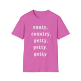 Beyoncé Spaghettii "Cunty, country, petty, petty, petty" - Softstyle T-Shirt