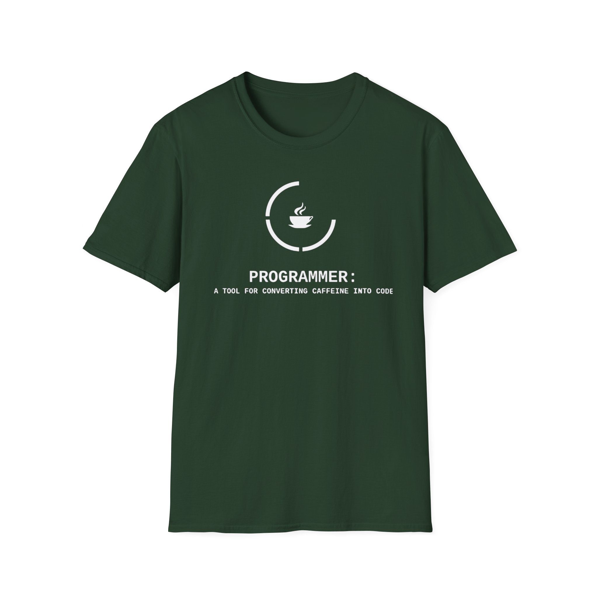 Programmer: A tool for converting caffeine into code - Softstyle T-Shirt