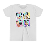 Minnie Mouse portraits emotions Kids - Youth Short Sleeve Tee