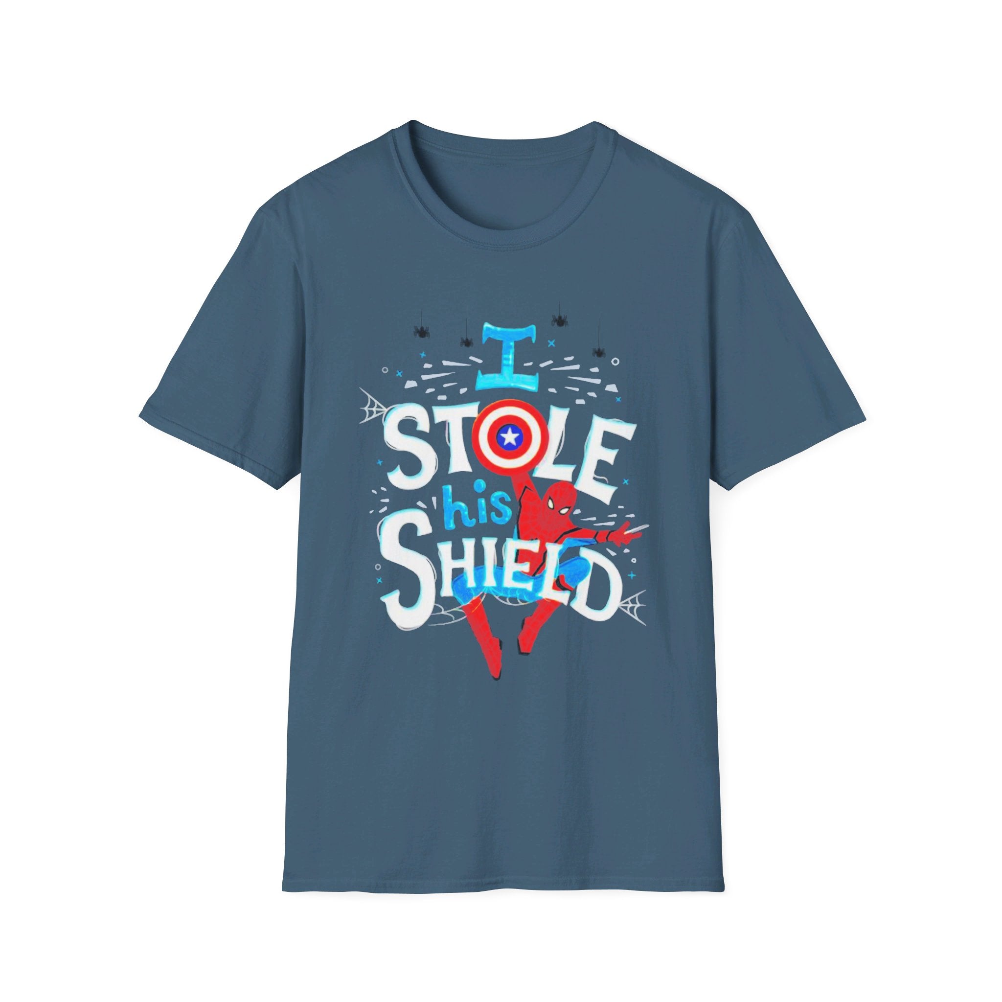 Spider-Man "I stole his shield" Captain America Civil War - Softstyle T-Shirt