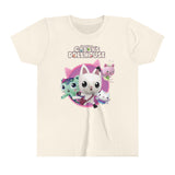 Gabby's Dollhouse backside Kids - Double T-Shirt Youth Short Sleeve Tee