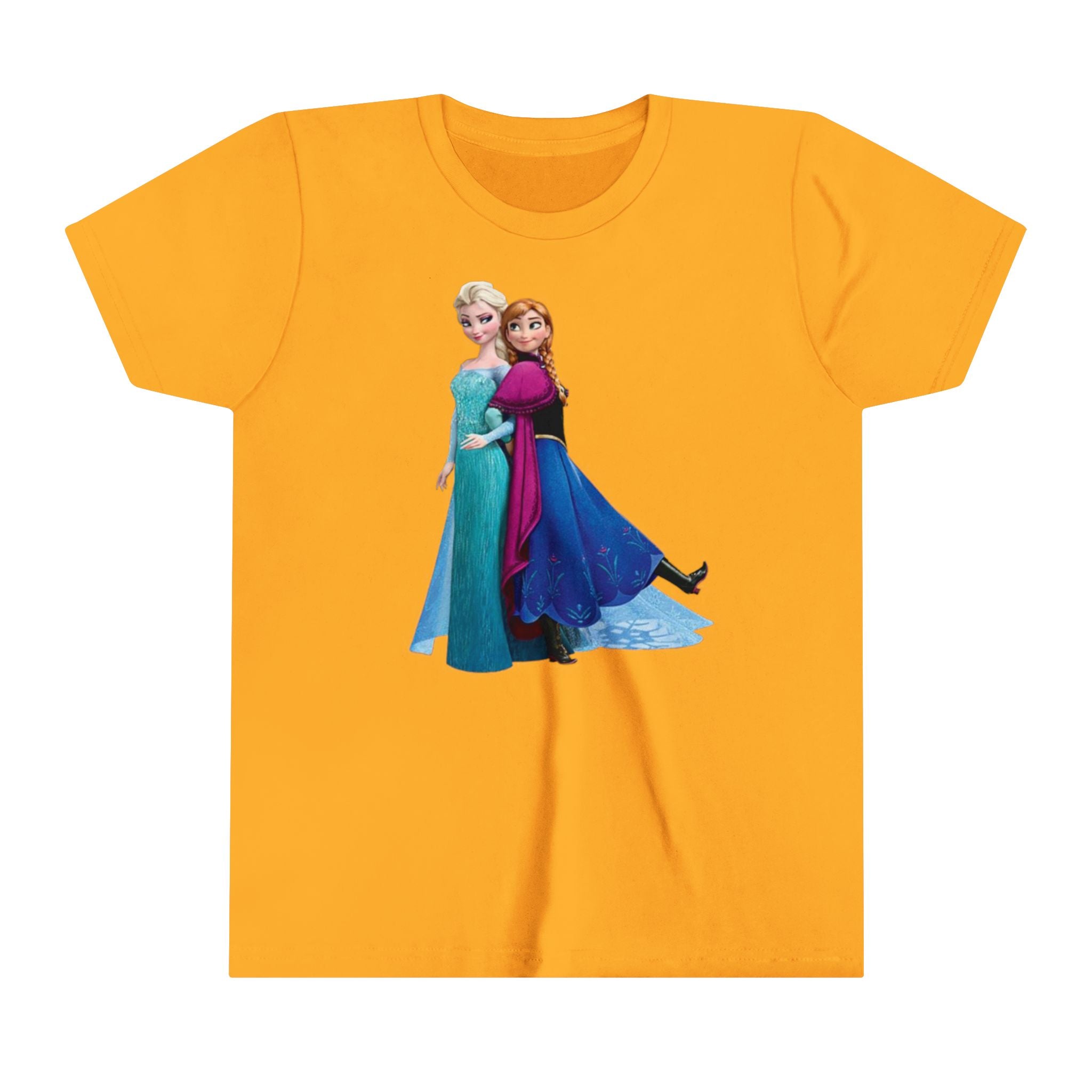 Frozen Elsa and Anna Kids - Youth Short Sleeve Tee